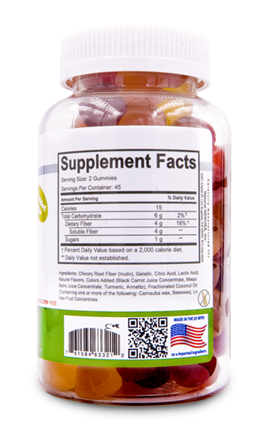 Fiber DX Gummy Vitamin Digestive Diet | USA